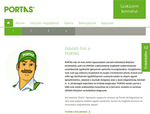 Tablet Screenshot of portas.co.hu